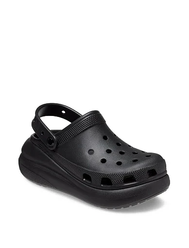 Женские кроксы Crocs резиновые черные - фото 3 - Miraton