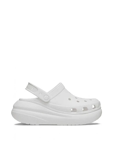 Женские кроксы Crocs резиновые белые - фото 1 - Miraton