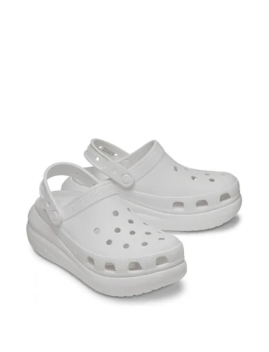 Женские кроксы Crocs резиновые белые - фото 3 - Miraton