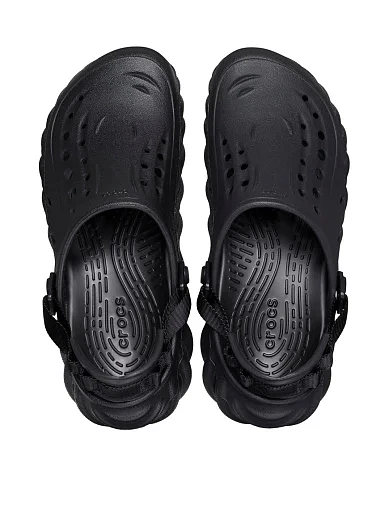 Чоловічі крокси Crocs гумові чорні - фото 5 - Miraton