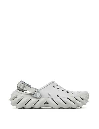 Женские кроксы Crocs резиновые серые - фото 1 - Miraton