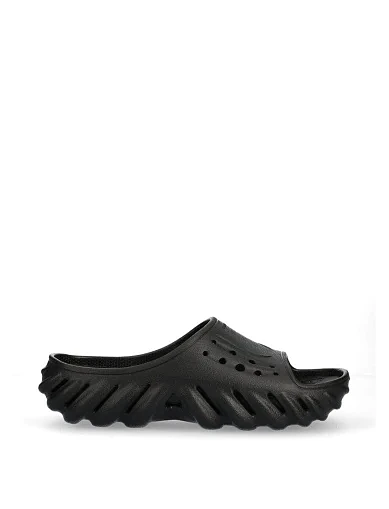 Чоловічі шльопанці Crocs гумові чорні - фото 1 - Miraton