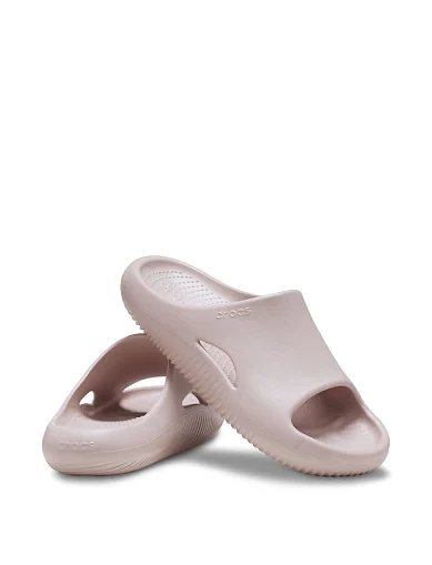 Женские шлепанцы Crocs резиновые розовые - фото 4 - Miraton