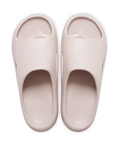 Женские шлепанцы Crocs резиновые розовые - фото 5 - Miraton