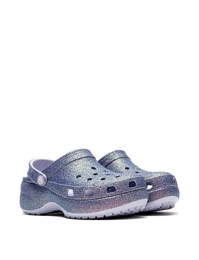 Женские кроксы Crocs резиновые фиолетовые - фото 2 - Miraton
