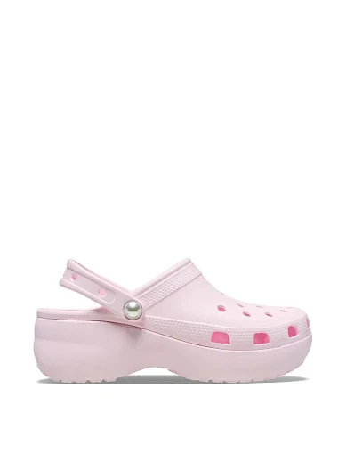 Жіночі крокси Crocs гумові рожеві (211231-6ZW) - фото 1 - Miraton