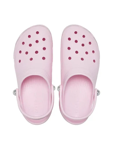 Жіночі крокси Crocs гумові рожеві (211231-6ZW) - фото 6 - Miraton