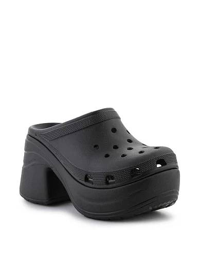 Женские кроксы Crocs резиновые черные - фото 3 - Miraton