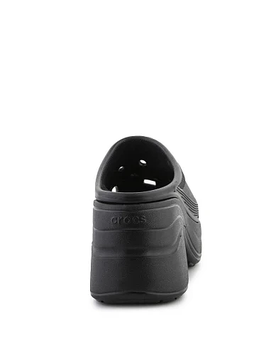 Женские кроксы Crocs резиновые черные - фото 6 - Miraton