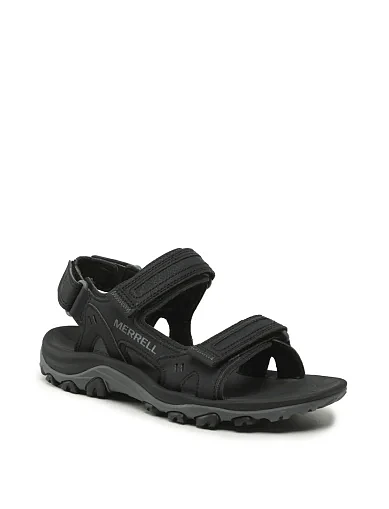 Мужские сандалии Merrell Huntington тканевые черные - фото 2 - Miraton