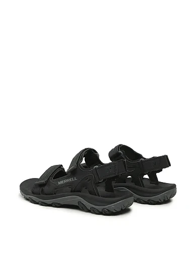 Мужские сандалии Merrell Huntington тканевые черные - фото 3 - Miraton