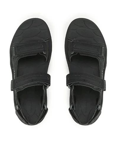 Мужские сандалии Merrell Huntington тканевые черные - фото 4 - Miraton