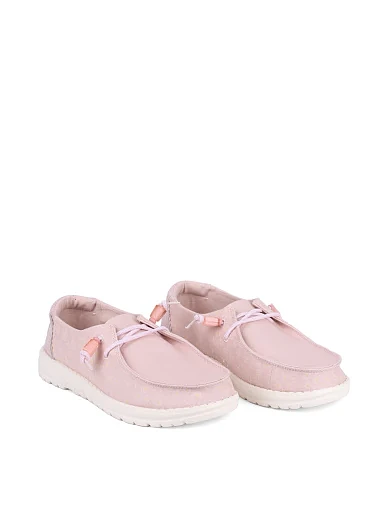 Женские туфли Hodaki тканевые розовые - фото 3 - Miraton