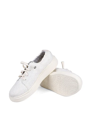 Женские туфли Hodaki тканевые рисового цвета - фото 2 - Miraton