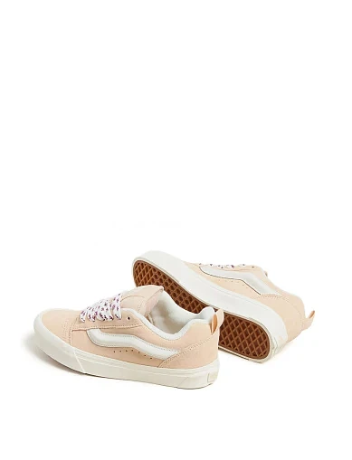 Женские кеды Vans Knu Skool замшевые розовые - фото 2 - Miraton