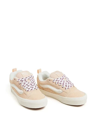 Женские кеды Vans Knu Skool замшевые розовые - фото 3 - Miraton
