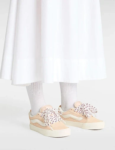 Женские кеды Vans Knu Skool замшевые розовые - фото 5 - Miraton