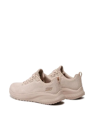 Женские кроссовки Skechers BOBS Sport Squad Chaos тканевые розовые - фото 3 - Miraton