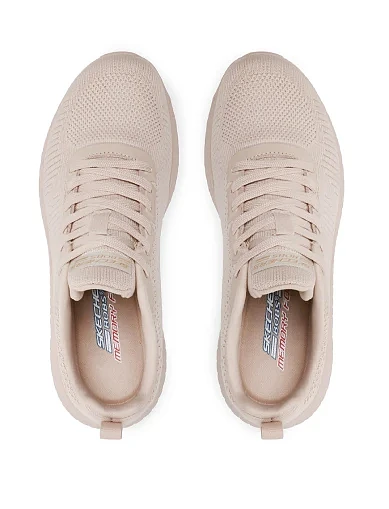 Женские кроссовки Skechers BOBS Sport Squad Chaos тканевые розовые - фото 5 - Miraton