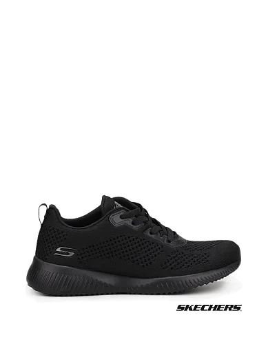 Женские кроссовки Skechers Bobs Squad тканевые черные - фото 1 - Miraton