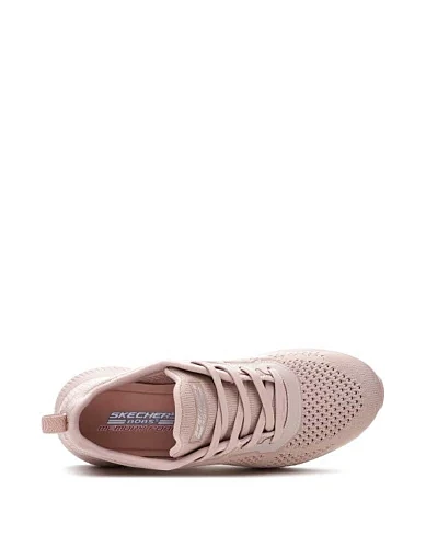 Женские кроссовки Skechers Bobs Squad тканевые розовые - фото 3 - Miraton