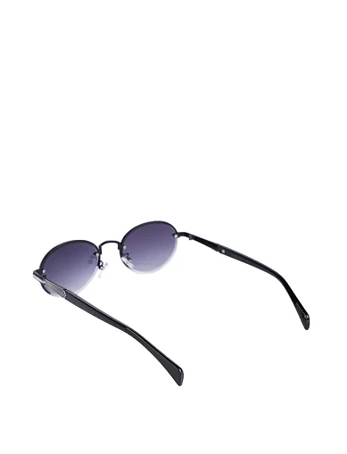 Сонцезахисні окуляри овальні сині без оправи(2560 ) - фото 3 - Miraton