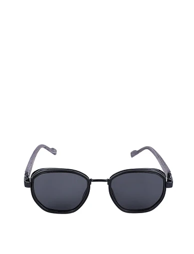 Солнцезащитные очки прямоугольные черные - фото 1 - Miraton