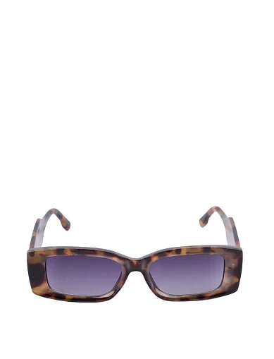 Солнцезащитные очки прямоугольные коричневые - фото 1 - Miraton