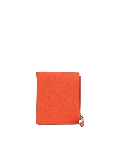 Жіночий гаманець шкіряний помаранчевий(2148-1) - фото 1 - Miraton