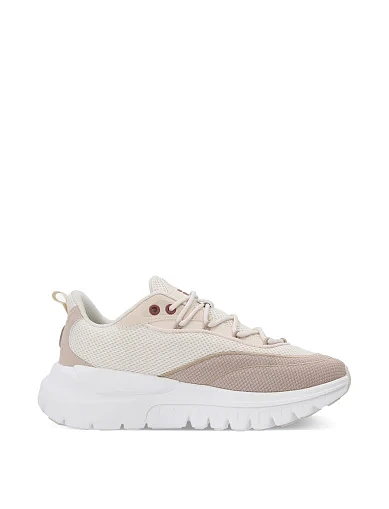 Женские кроссовки FILA Offset из искусственной кожи бежевые - фото 4 - Miraton