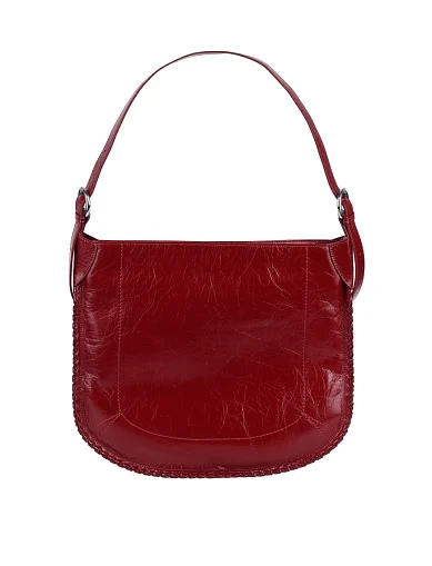 Жіноча сумка хобо MIRATON шкіряна бордова(9098A ) - фото 1 - Miraton