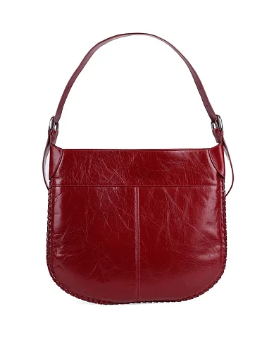 Жіноча сумка хобо MIRATON шкіряна бордова(9098A ) - фото 4 - Miraton
