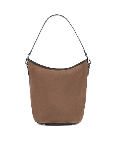 Жіноча сумка хобо MIRATON замшева зелена(8102-8-2) - фото 1 - Miraton