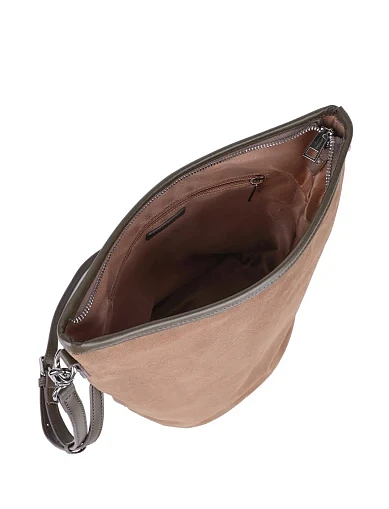 Жіноча сумка хобо MIRATON замшева зелена(8102-8-2) - фото 5 - Miraton