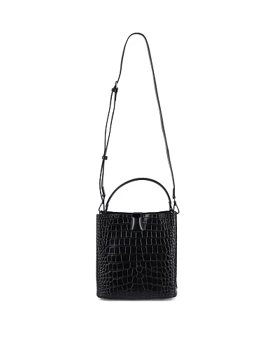 Жіноча сумка тоут MIRATON шкіряна чорна(66-062-1  ) - фото 6 - Miraton