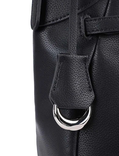 Женская сумка хобо MIRATON замшевая черная - фото 6 - Miraton