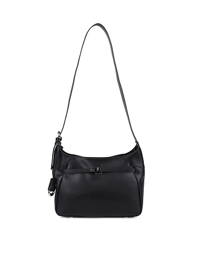 Женская сумка хобо MIRATON замшевая черная - фото 7 - Miraton