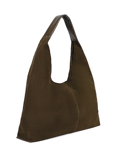 Женская сумка MIRATON кожаная зеленая - фото 3 - Miraton