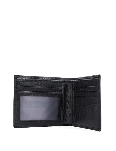 Чоловічий гаманець шкіряний чорний (760858-1) - фото 4 - Miraton