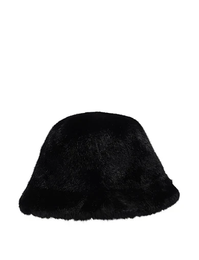 Шапка з хутром чорна(1001-1) - фото 1 - Miraton