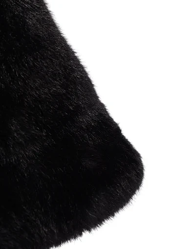 Шапка з хутром чорна(1001-1) - фото 2 - Miraton