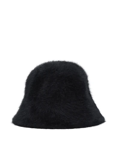 Шапка ангоровая черная - фото 1 - Miraton