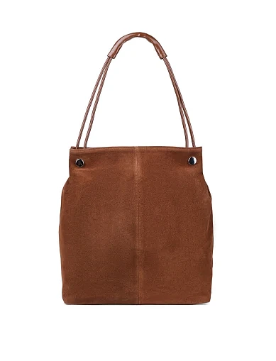Женская сумка хобо MIRATON замшевая оранжевая - фото 1 - Miraton