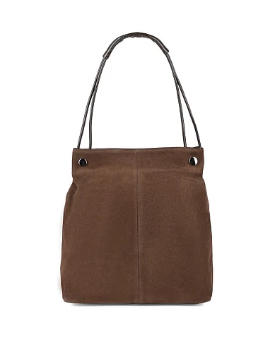 Женская сумка хобо MIRATON замшевая зеленая - фото 1 - Miraton
