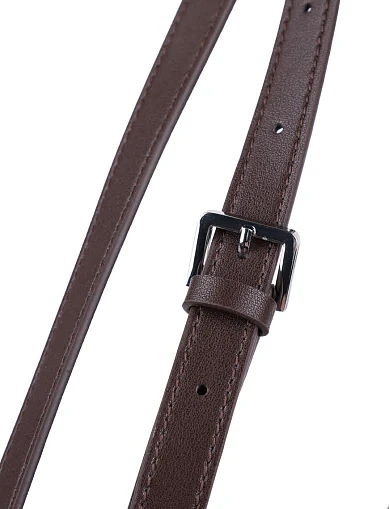 Женская сумка хобо MIRATON замшевая коричневая - фото 5 - Miraton