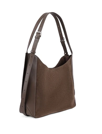 Женская сумка хобо MIRATON замшевая зеленая - фото 3 - Miraton