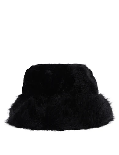 Шапка с мехом черная - фото 1 - Miraton