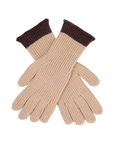 Перчатки тканевые бежевые - фото 2 - Miraton