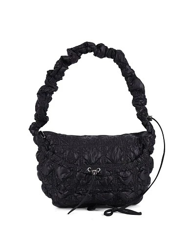 Женская сумка через плечо MIRATON тканевая черная - фото 1 - Miraton