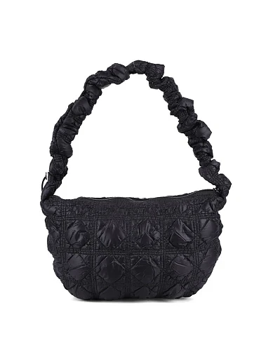 Женская сумка через плечо MIRATON тканевая черная - фото 4 - Miraton